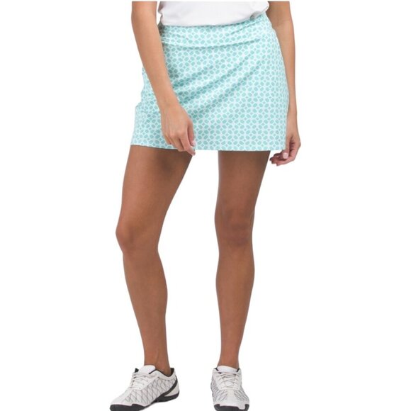 Tommy Bahama Active NWT $118 Green/White Print A-Line Skort, Women’s Size XL - Picture 1 of 14